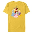 thumbnail image 1 of Disney Princess Squad Winter Holiday Christmas Get-Together - Short Sleeve Blended T-Shirt for Adults - Customized-Yellow, 1 of 5