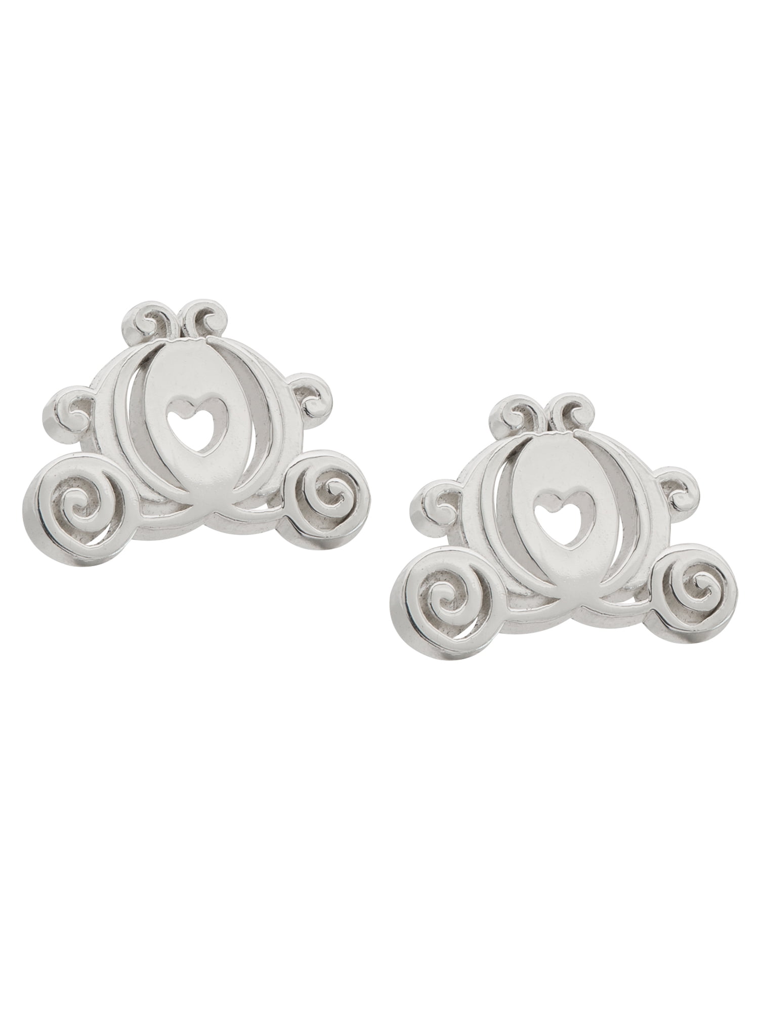 Disney Princess Girl's Sterling Silver Carriage Stud Earrings