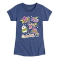 thumbnail image 1 of Disney - Princess Sticker Pack Fitted Short Sleeve Graphic T-Shirt, 1 of 4
