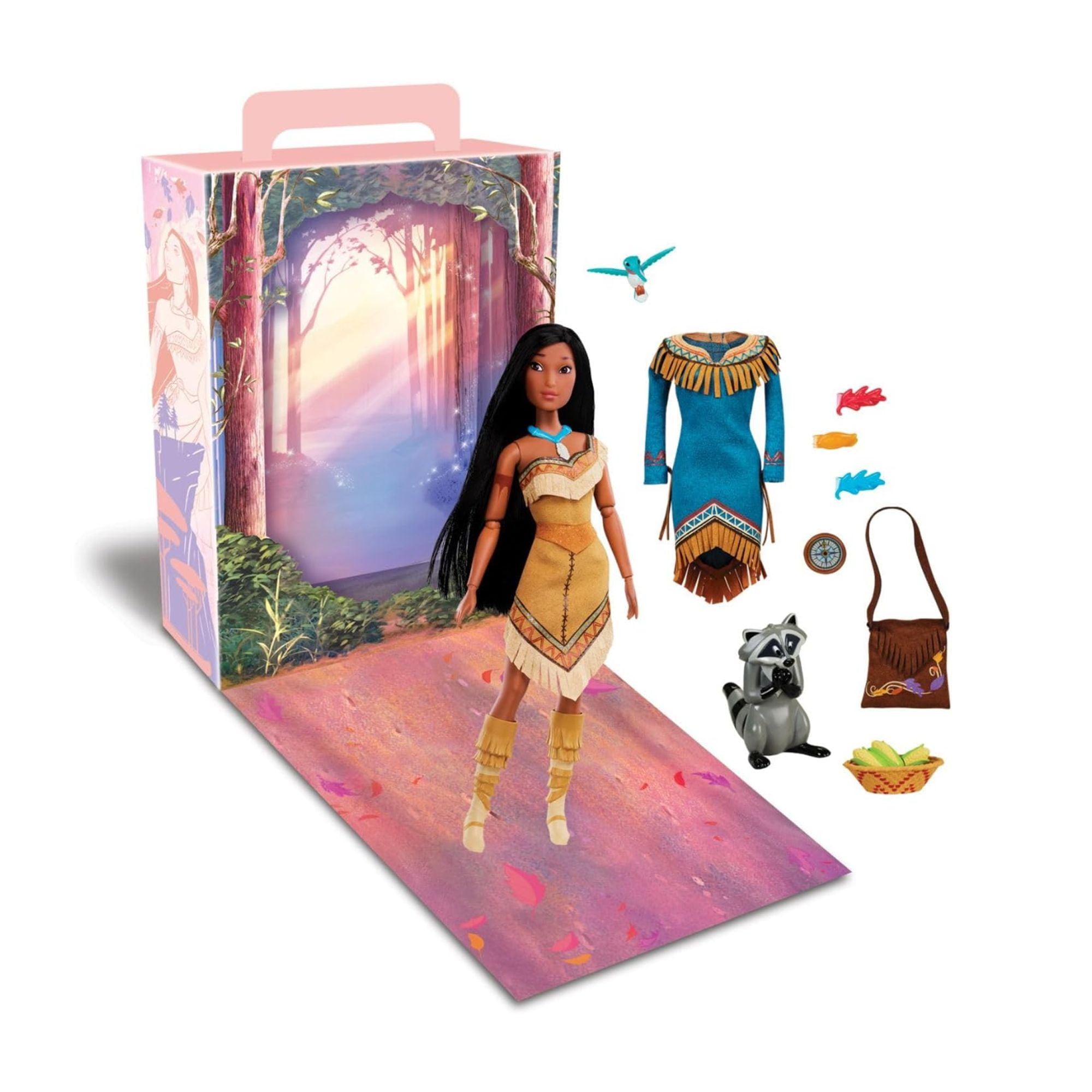 Disney Princess Story Doll Pocohontas 11 inches, Fully Posable Toy Suitable for Ages 3+