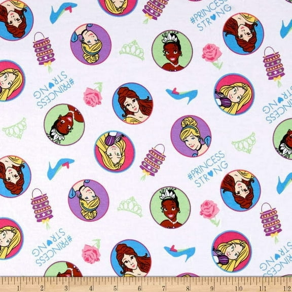 Disney Princess Strong 63618 Springs Creative 58" Wide Jersey Knit 96% Cotton 4% Spandex Lycra Fabric By The Yard