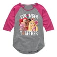 thumbnail image 1 of Disney Princess - Stronger Together Group - Toddler And Youth Girls Raglan Graphic T-Shirt, 1 of 5