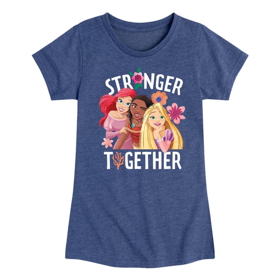 Disney Princess - Stronger Together Group - Toddler And Youth Girls Short Sleeve Graphic T-Shirt