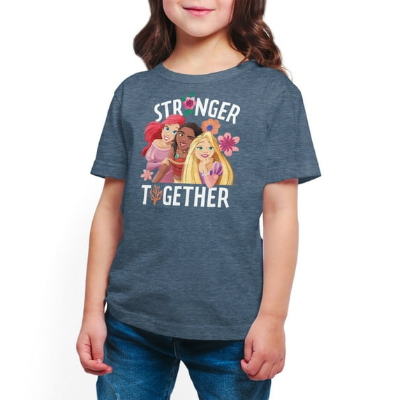 Disney Princess - Stronger Together Group - Toddler And Youth Short Sleeve Graphic T-Shirt