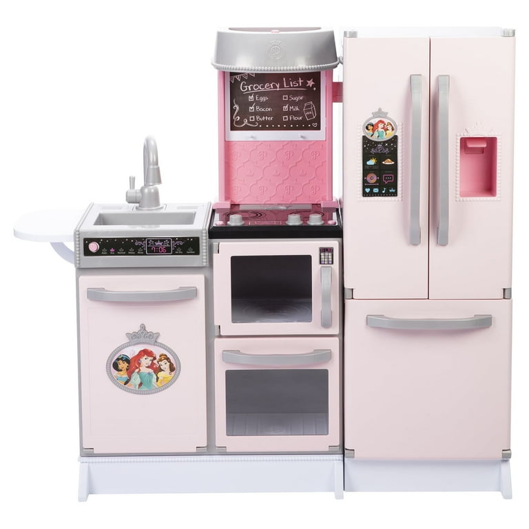  Disney Princess Style Collection Fresh Prep Gourmet Kitchen,  Interactive Pretend Play Kitchen for Girls & Kids with Realistic Steam,  Complete Meal Kit & 35+ Accessories : Toys & Games