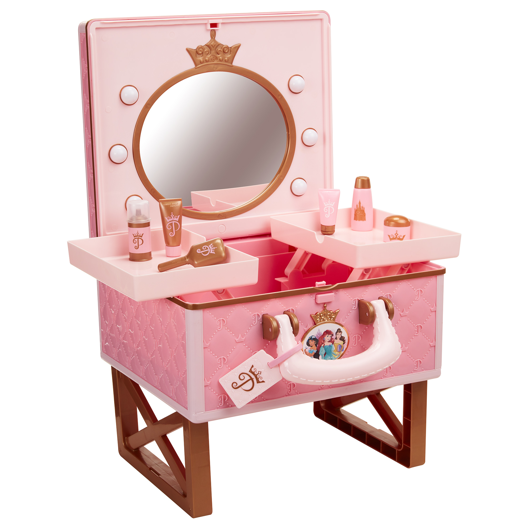 Disney Princess Style Collection Travel Vanity Doll Accessories, 7 Pieces - image 1 of 7