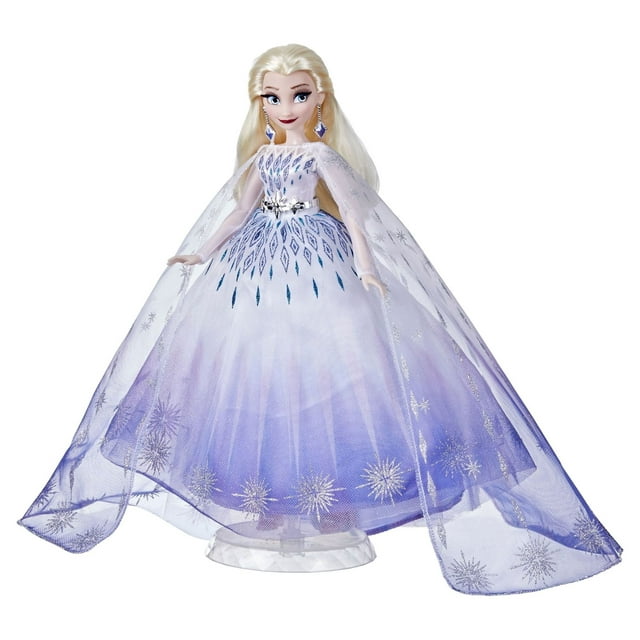 Disney Princess Style Series Holiday Elsa Doll, Fashion Doll Accessories