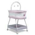thumbnail image 1 of Disney Princess Sweet Dreams Bassinet by Delta Children – Portable Crib with Lights, Sounds and Vibration, Pink, 1 of 9