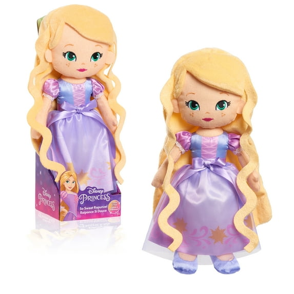 Disney Princess So Sweet Princess Rapunzel, 12.5-Inch Plush, Ages 3 +