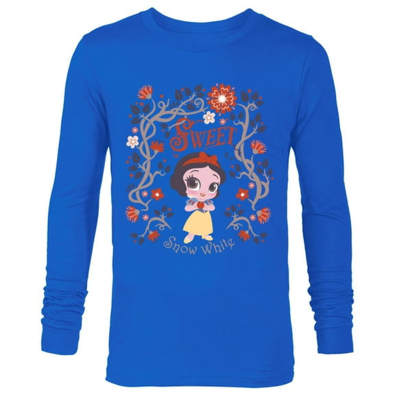 Disney Princess Sweet Snow White Chibi - Long Sleeve T-Shirt for Men - Customized-Royal