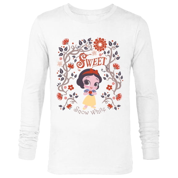 Disney Princess Sweet Snow White Chibi - Long Sleeve T-Shirt for Men - Customized-White