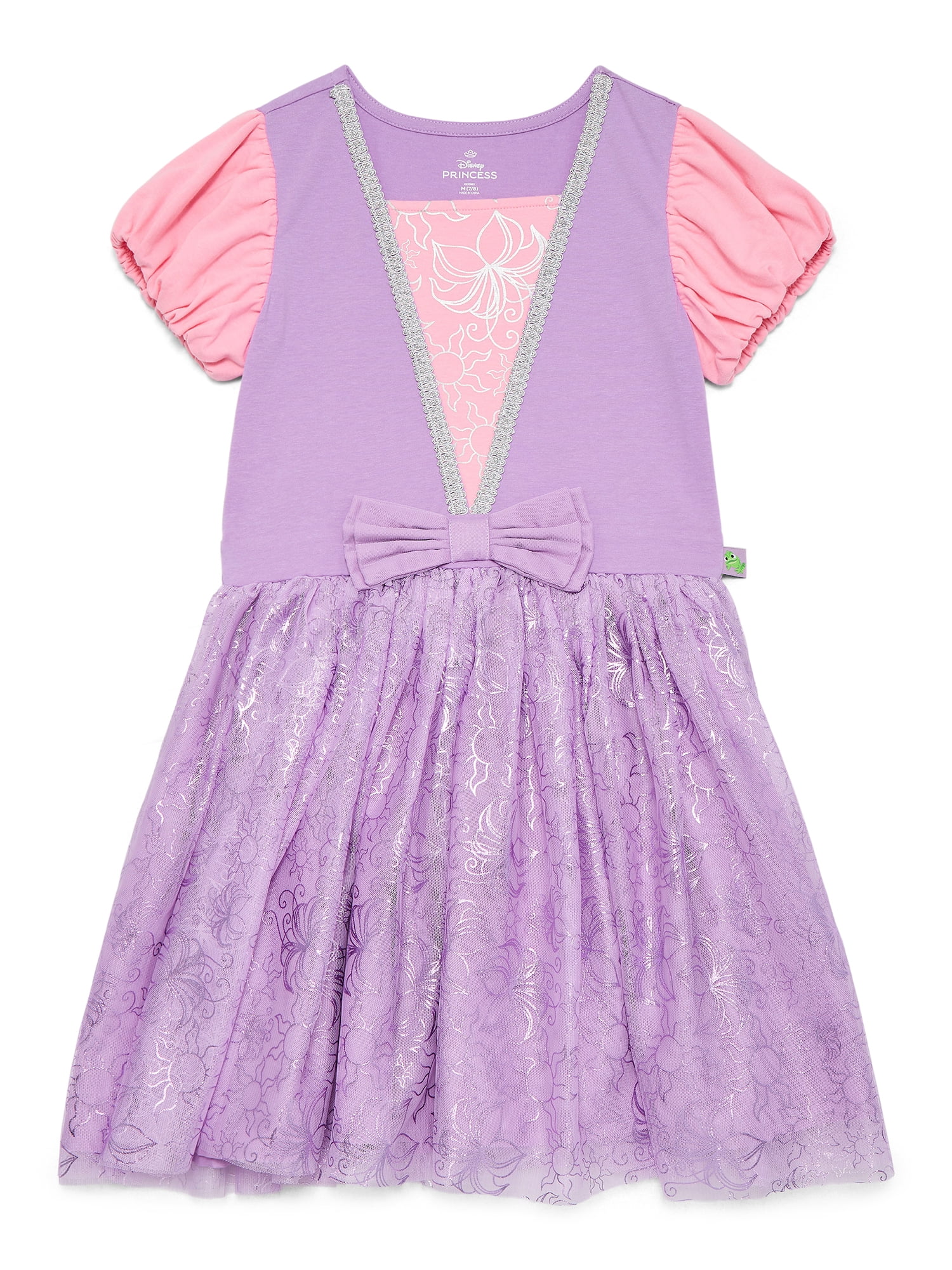 Disney Princess Tangled Girls Rapunzel Cosplay Dress, Sizes 4-12
