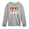 thumbnail image 1 of Disney Princess - Team Girls - Valentine's Day - Boys and Girls And Youth Long Sleeve Graphic T-Shirt, 1 of 4