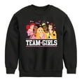 thumbnail image 1 of Disney Princess - Team Girls - Valentine's Day - Boys and Girls Youth Crewneck Fleece Sweatshirt, 1 of 5