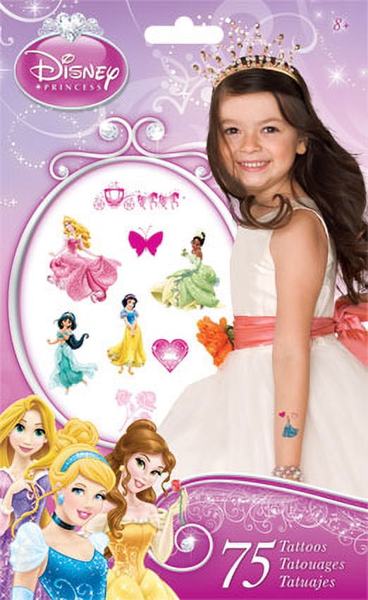 Disney Princess Temporary Tattoo Bag, 75 Count