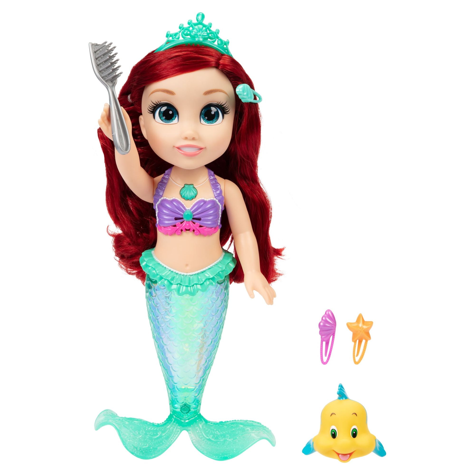 Disney - Brandclub - Disney Princess The Little Mermaid 14 inch Tall Singing Bath Time Play Ariel Doll and Flounder Disney - Brandclub - Disney Princess The Little Mermaid 14 inch Tall Singing Bath Time Play Ariel Doll and Flounder