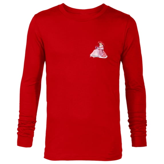 Disney Princess The Little Mermaid Ariel Christmas Gift - Long Sleeve T-Shirt for Men - Customized-New Red