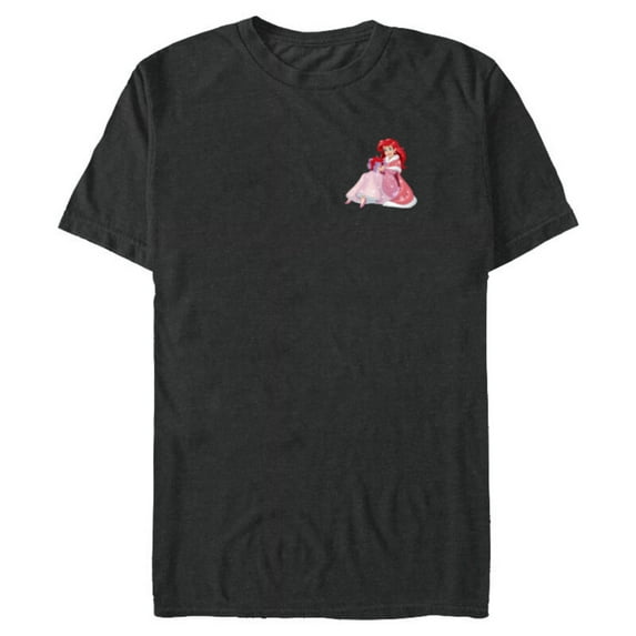 Disney Princess The Little Mermaid Ariel Christmas Gift - Short Sleeve Blended T-Shirt for Adults - Customized-Dark Heather