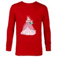 thumbnail image 1 of Disney Princess The Little Mermaid Ariel Christmas Gown - Long Sleeve T-Shirt for Men - Customized-New Red, 1 of 5