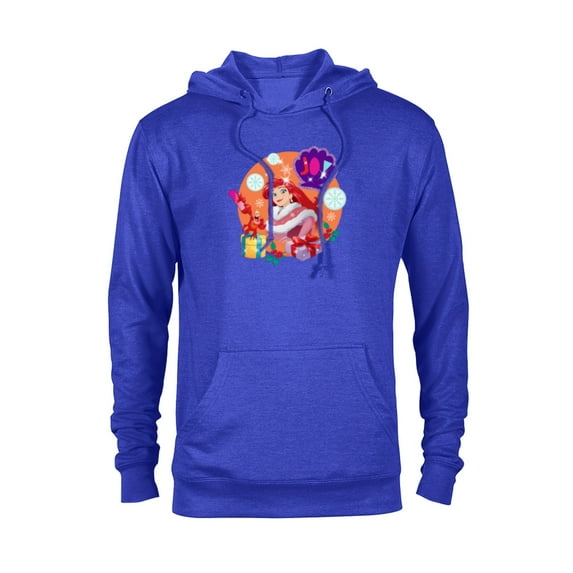 Disney Princess The Little Mermaid Ariel Christmas Joy - Pullover Hoodie for Adults - Customized-Royal