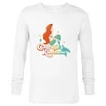 thumbnail image 1 of Disney Princess The Little Mermaid Ariel Courage & Kindness - Long Sleeve T-Shirt for Men - Customized-White, 1 of 5