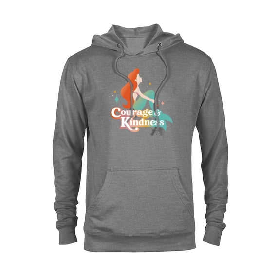 Disney Princess The Little Mermaid Ariel Courage & Kindness - Pullover Hoodie for Adults - Customized-Athletic Heather
