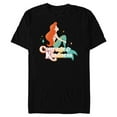 thumbnail image 1 of Disney Princess The Little Mermaid Ariel Courage & Kindness - Short Sleeve Blended T-Shirt for Adults - Customized-Black, 1 of 5