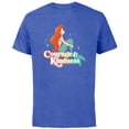 thumbnail image 1 of Disney Princess The Little Mermaid Ariel Courage & Kindness - Short Sleeve Cotton T-Shirt for Adults - Customized-Royal Heather, 1 of 5