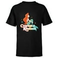 thumbnail image 1 of Disney Princess The Little Mermaid Ariel Courage & Kindness - Short Sleeve T-Shirt for Kids - Customized-Black, 1 of 5