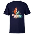 thumbnail image 1 of Disney Princess The Little Mermaid Ariel Courage & Kindness - Short Sleeve T-Shirt for Kids - Customized-Navy, 1 of 5