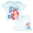 thumbnail image 1 of Disney Princess The Little Mermaid Ariel Girls Short Sleeve Graphic T-Shirt & Skort, Sizes 3T-16, 1 of 7