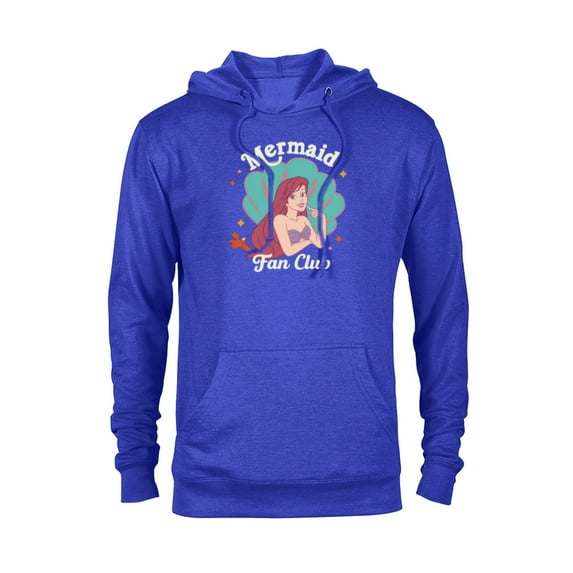 Disney Princess The Little Mermaid Ariel Mermaid Fan Club - Pullover Hoodie for Adults - Customized-Navy