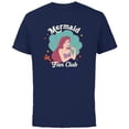 thumbnail image 1 of Disney Princess The Little Mermaid Ariel Mermaid Fan Club - Short Sleeve Cotton T-Shirt for Adults - Customized-Navy, 1 of 5