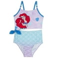 thumbnail image 1 of Disney Princess The Little Mermaid Ariel Racerback One Piece Bathing Suit UPF 50+ Toddler to Big Kid, 1 of 5