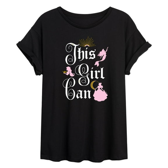 Disney Princess - This Girl Can - Juniors Ideal Flowy Muscle T-Shirt