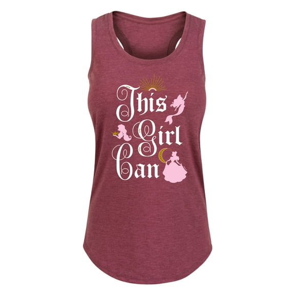 Disney Princess - This Girl Can - Women's Racerback Tank Top