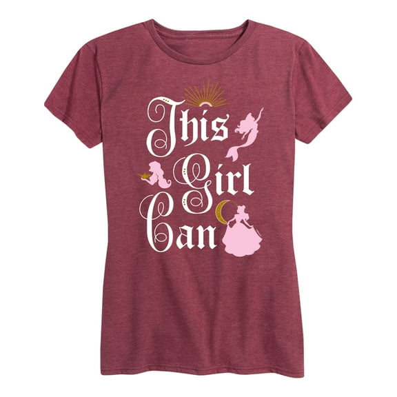 Disney Princess - This Girl Can - Women's Short Sleeve Graphic T-Shirt