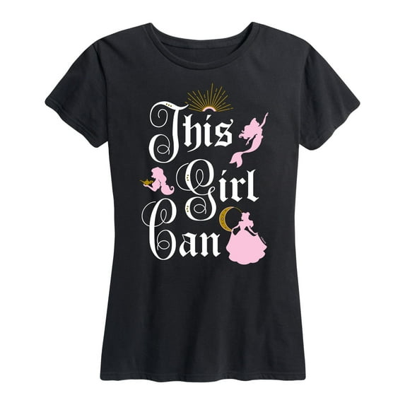 Disney Princess - This Girl Can - Women's Short Sleeve Graphic T-Shirt