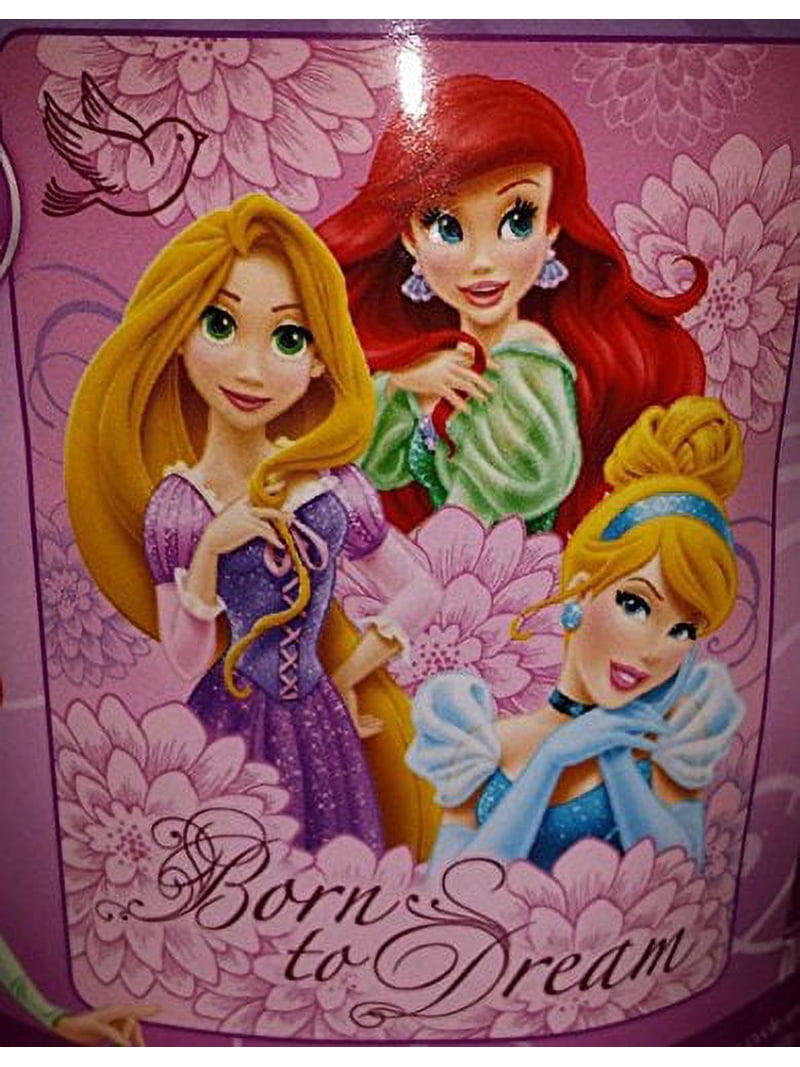 Disney Princess Throw Ariel Mermaid Rapunzel Cinderella Micro