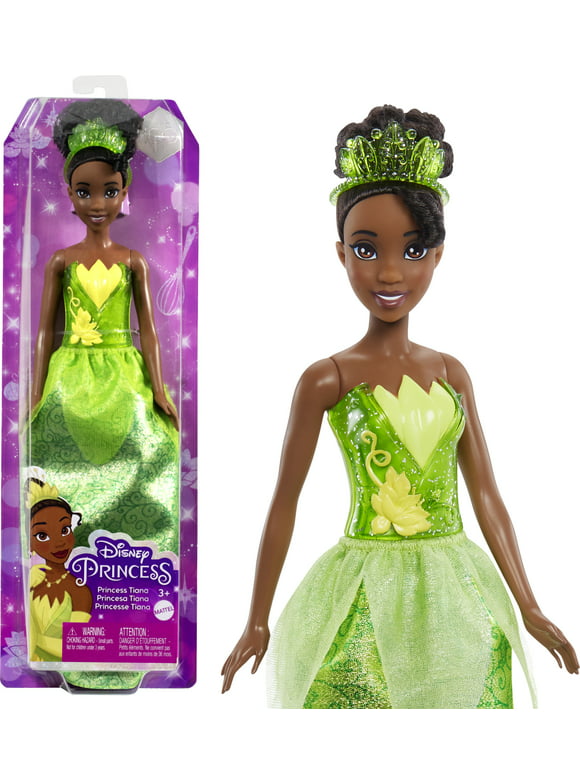 Disney Princess Tiana 11 inch Fashion Doll with Brown Hair, Brown Eyes & Tiara Accessory