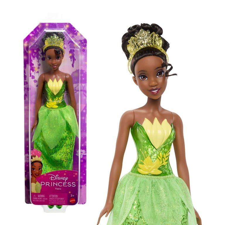 Disney Princess Tiana Fashion Doll, 11 inch, Brown Hair Eyes