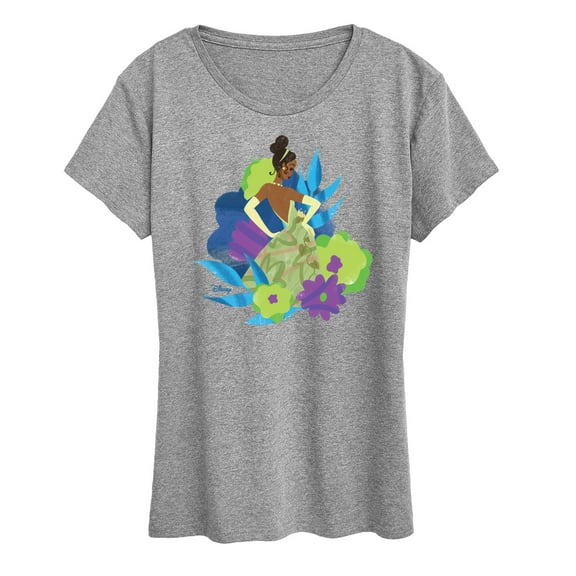 Disney Princess - Tiana And Florals - Women's Short Sleeve Graphic T-Shirt
