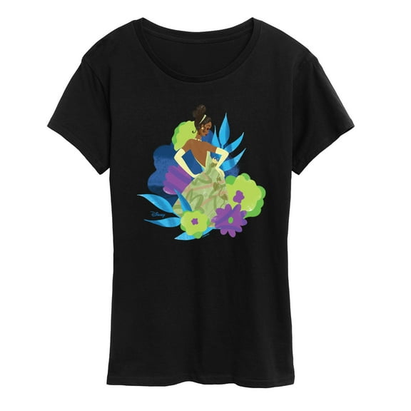 Disney Princess - Tiana And Florals - Women's Short Sleeve Graphic T-Shirt