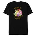 thumbnail image 1 of Disney Princess Tiana Ariel Rapunzel Friendship and Giving - Short Sleeve Blended T-Shirt for Adults - Customized-Black, 1 of 5