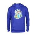 thumbnail image 1 of Disney Princess Tiana Ariel and Belle Seashell Selfie - Pullover Hoodie for Adults - Customized-Royal, 1 of 5