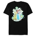 thumbnail image 1 of Disney Princess Tiana Ariel and Belle Seashell Selfie - Short Sleeve Blended T-Shirt for Adults - Customized-Black, 1 of 5