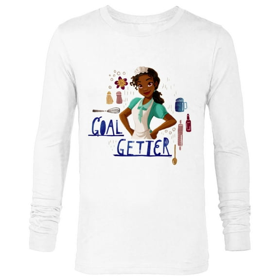 Disney Princess Tiana Beignet Baker Goal Getter - Long Sleeve T-Shirt for Men - Customized-White