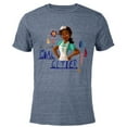 thumbnail image 1 of Disney Princess Tiana Beignet Baker Goal Getter - Short Sleeve Blended T-Shirt for Adults - Customized-Navy Heather, 1 of 5