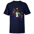 thumbnail image 1 of Disney Princess Tiana Beignet Baker Goal Getter - Short Sleeve T-Shirt for Kids - Customized-Navy, 1 of 5