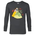 thumbnail image 1 of Disney Princess Tiana Belle Cinderella Holiday Winter Magic - Long Sleeve T-Shirt for Men - Customized-Charcoal Heather, 1 of 5